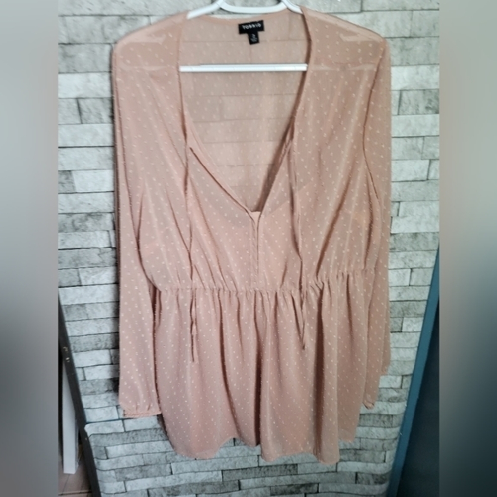 Torrid Size‎ 2 Sheer top plus Tank top